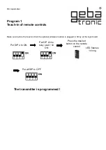 Предварительный просмотр 30 страницы Geba Tronic Cody Universal Mini Manual