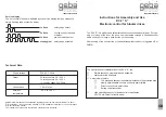 Geba Tronic DC2 S Instructions For Assembly And Use preview