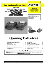 GeBe GPT-437 Series Operating Instructions Manual предпросмотр