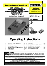 GeBe GPT-4379-Flash-HQ Operating Instructions preview