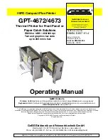 GeBe GPT-4672 Operating Manual preview