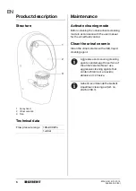 Предварительный просмотр 6 страницы Geberit 116-070-00-1 Operation Manual