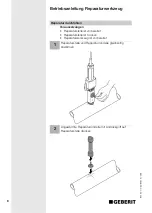 Предварительный просмотр 8 страницы Geberit 359.048.P0.1 Operating Instructions Manual