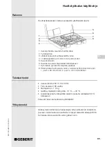 Preview for 85 page of Geberit 359.048.P0.1 Operating Instructions Manual