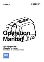 Preview for 1 page of Geberit 359.910.P0.1 Operation Manual