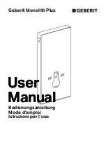 Geberit 4025416553922 User Manual предпросмотр