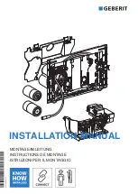 Geberit 5708590354200 Installation Manual предпросмотр