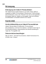 Preview for 24 page of Geberit 691.181.00.1 User Manual