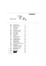 Preview for 1 page of Geberit ACO 201 Operating Instructions Manual