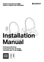 Предварительный просмотр 1 страницы Geberit AquaClean 5000 Accessory Installation Manual