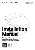 Предварительный просмотр 3 страницы Geberit AquaClean 8000 Installation Manual