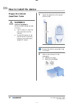 Preview for 42 page of Geberit AQUACLEAN CAMA User Manual