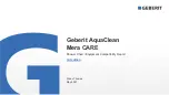 Preview for 1 page of Geberit AquaClean Mera CARE Manual