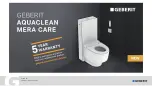 Preview for 62 page of Geberit AquaClean Mera CARE Manual