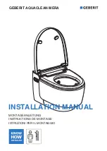 Geberit AquaClean Mera Comfort 146.210.11.1 Installation Manual preview