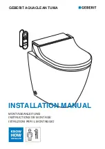 Geberit AQUACLEAN TUMA 146310SJ1 Installation Manual preview