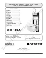 Geberit Chicago Faucets 111.817.00.1 Installation Instructions Manual preview