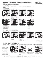 Предварительный просмотр 6 страницы Geberit CHICAGO FAUCETS HyTronic Traditional... User'S Manual & Installation Instructions