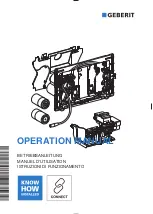 Geberit DGWC-03-C Operation Manual preview