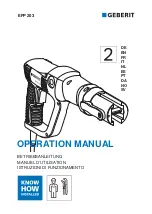 Preview for 1 page of Geberit EFP 203 Operation Manual