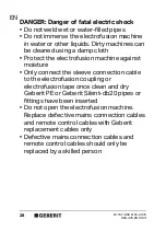 Preview for 28 page of Geberit ESG 3 Operation Manual