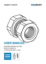 Geberit FLOWFIT 653940261 User Manual предпросмотр