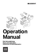 Geberit Galvano Duofix Operation Manual предпросмотр