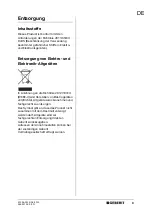 Preview for 9 page of Geberit Galvano Duofix Operation Manual