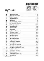 Preview for 1 page of Geberit HyTronic Operating Instructions Manual