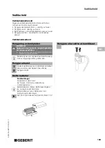 Preview for 149 page of Geberit HyTronic Operating Instructions Manual