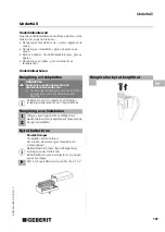 Preview for 167 page of Geberit HyTronic Operating Instructions Manual