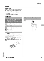 Preview for 203 page of Geberit HyTronic Operating Instructions Manual