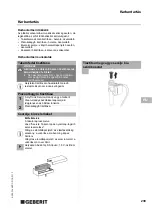 Preview for 239 page of Geberit HyTronic Operating Instructions Manual