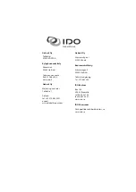 Preview for 12 page of Geberit IDO 600/9751021111 Operating & Maintenance Instruction