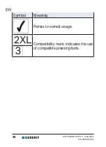 Preview for 46 page of Geberit Mapress 90797 User Manual