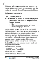 Preview for 108 page of Geberit Mapress 90797 User Manual