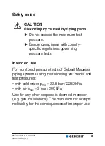 Предварительный просмотр 3 страницы Geberit MAPRESS 90922 User Manual