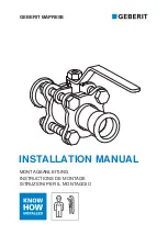 Preview for 1 page of Geberit MAPRESS 92110 Installation Manual