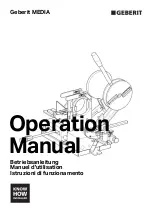 Geberit MEDIA 160 Operation Manual preview