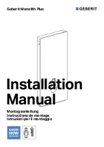 Preview for 1 page of Geberit Monolith Plus Installation Manual