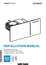 Geberit Omega 70 115.084.FW.1 Installation Manual preview