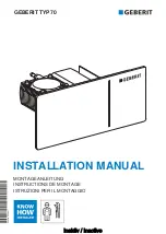 Geberit Omega 70 115.084.SI.1 Installation Manual preview