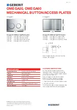 Предварительный просмотр 1 страницы Geberit OMEGA20 1811549 Manual