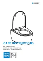 Geberit ONE 500202011 Care Instructions preview