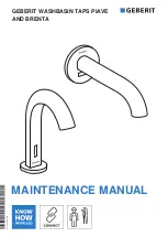 Предварительный просмотр 1 страницы Geberit Piave Maintenance Manual