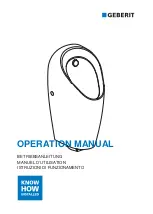 Geberit Preda 116.085.00.1 Operation Manual preview