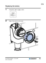 Preview for 45 page of Geberit Rapid 616.291.00.1 Operation Manual