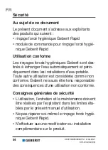 Preview for 54 page of Geberit Rapid 616.291.00.1 Operation Manual