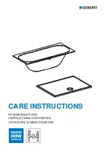 Geberit Renova 652200000 Care Instructions preview