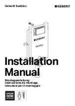 Preview for 1 page of Geberit Sanbloc Installation Manual